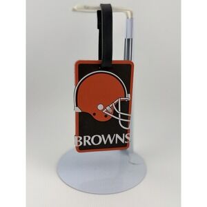 Vintage 2001 Cleveland Brown Rubber Luggage Golf Tag